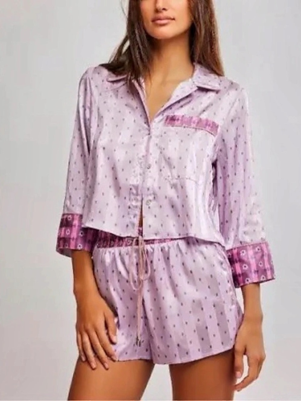 Free People Pillow Talk Pajama Set Satin